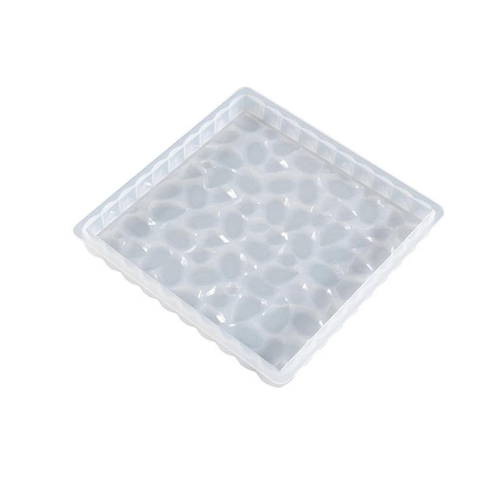 Coaster Silicone Mold with Diamond Agate Coaster Mold Epoxy Resin Casting Molds