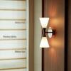 Herstal Danish Nordic Designer Hourglass Wall Lamp for Living Room, Hallway, Bedroom, or Bedside