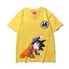 Boys, Girls and Adults Dragon Ball Goku Cartoon Short-sleeved T-shirt, Japanese Anime Fusion Children's Printed Trendy Top