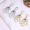 Retro Exaggerated Large Eyes Earrings For Women Vintage Water Droplet Pearl Tassels Luxuxry Earrings Office Banquet Jewelry Gift