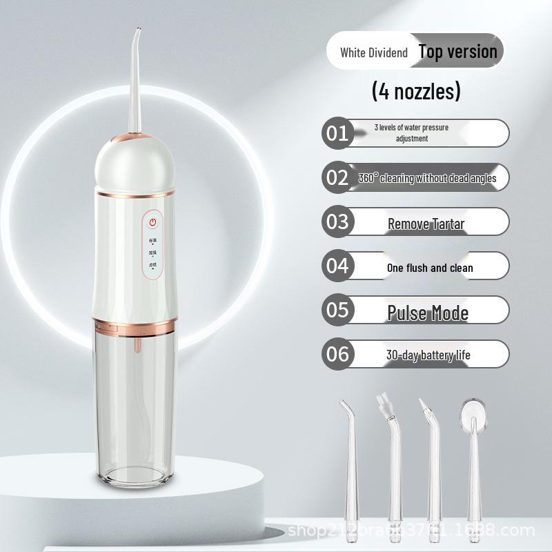 Portable Ultrasonic Electric Water Flosser for Teeth Cleaning and Tartar Removal