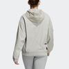 Adidas Originals Solid Color Half-Zip Sports Jacket Women Jackets Gray HE6596