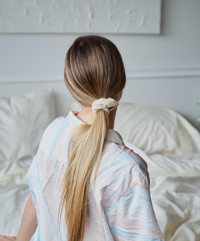 Contoursong Ivory Terry Hair Scrunchie