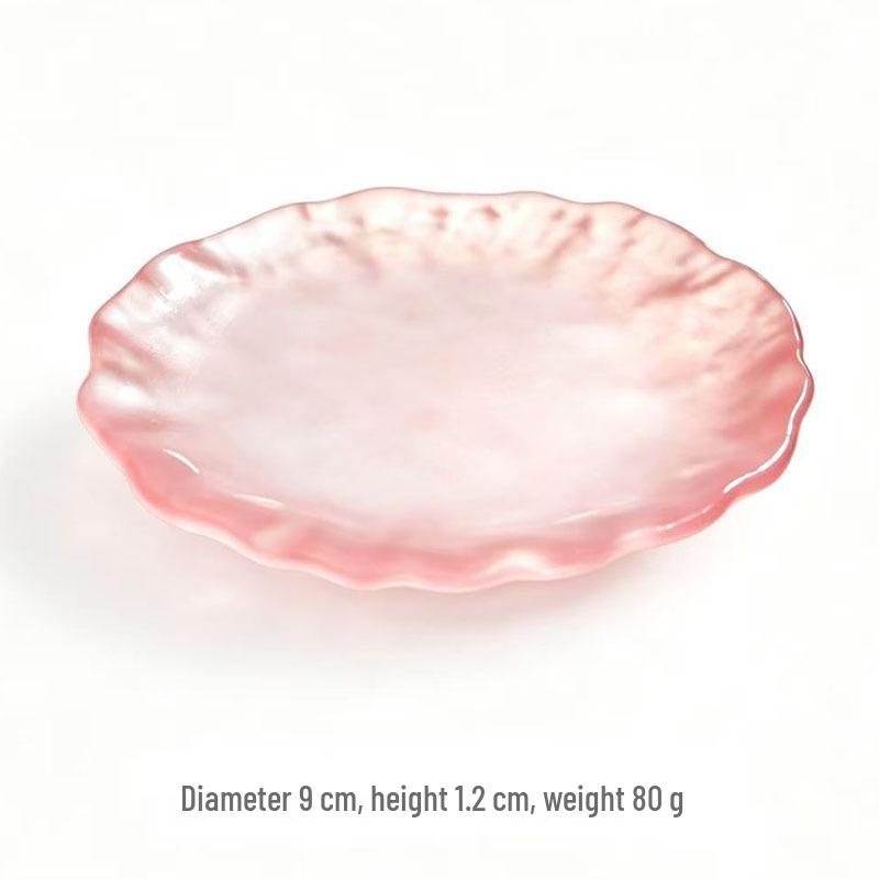 Glacier Glass Dessert & Snack Plate Set