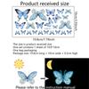 Ycl4010 Blue Butterfly Luminous Wall Sticker Living Room Bedroom Children'S Room Background Decorative Wall Sticker Self-Adhesive