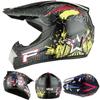 [Free Three-piece Set] Kart Off-road Helmet Electric Motorcycle Helmet Full Helmet for Mountain Downhill Competition