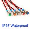 Gebildet 10pcs Waterproof Indicator Light Pilot Light Signal Indicator 6mm