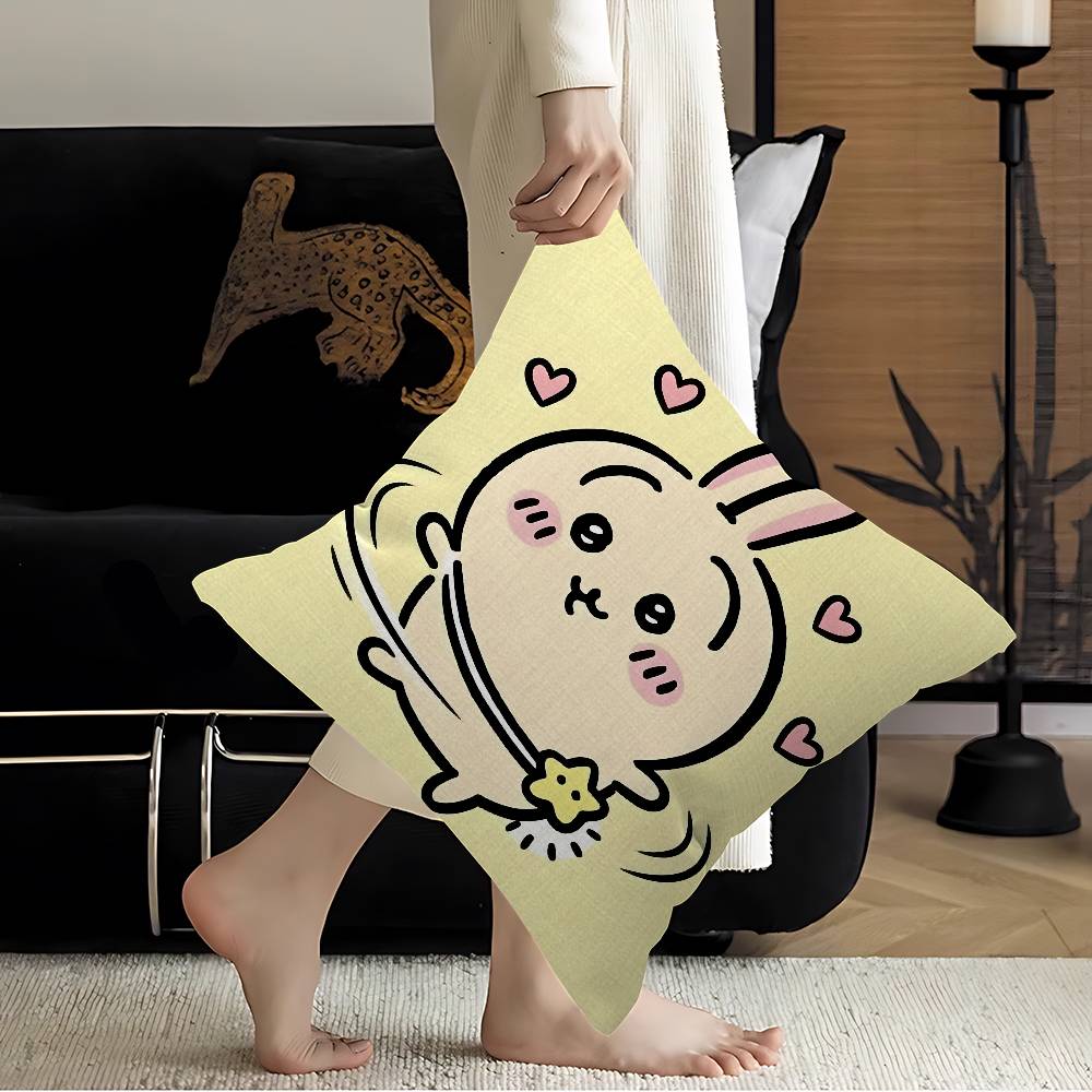 Fashion UUsagi Cartoon Cushion Cover Inches Farmhouse Decor Home Throw Pillow Covers for Couch Decorations