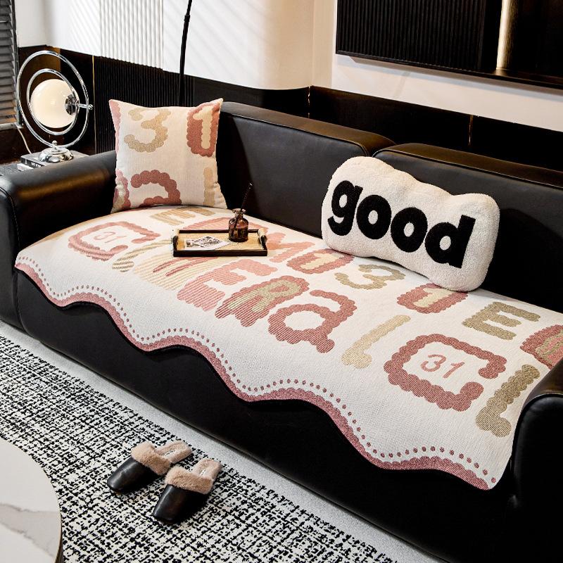 Modern Simple Sofa Cover Cloth, High-End Four-Season Universal Sofa Seat Cushion  New Special-Shaped Non-Slip Sofa Cushion