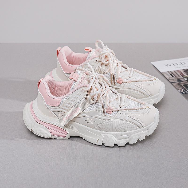 Women's Shoes Platform Dad Shoes Women's 2025 Autumn New Versatile Mesh Breathable Casual Shoes Running Sports Shoes Trendy Shoes