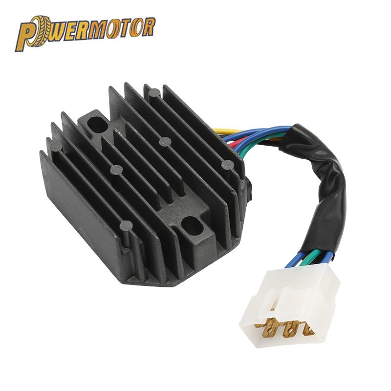 12v Motorcycle Voltage Regulator Electronic Ignition Voltage Rectifier RS5101 6 Wires for Kubota Grasshopper RS5155 AC To DC