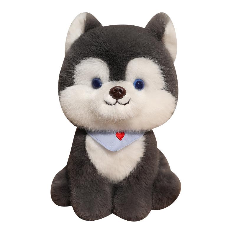 Sitting Husky Doll Plush Toy Puppy Dog Doll Children's Company Soothing Ragdoll Doll