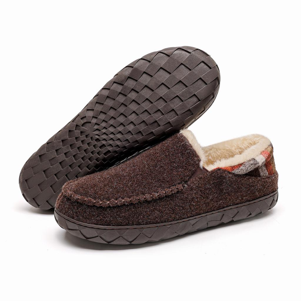 Winter Cotton Shoes Men Plus Cashmere Warm Thick Men with a Slip-on Loafers