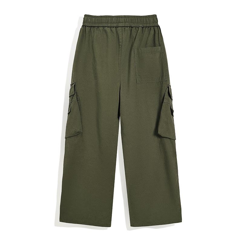Herren Herbst 2024 Weitbeinige Plissee-Latzhose - Amerikanischer High Street Trend Freizeithose