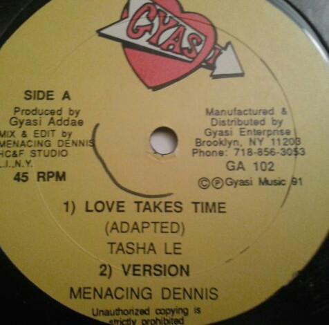 

12inch Record TASHA LEE / RANKIN DON - Love Takes Time / Girl Talk GA102 Gyasi 1989 US Reggae, Ska & Dub Used