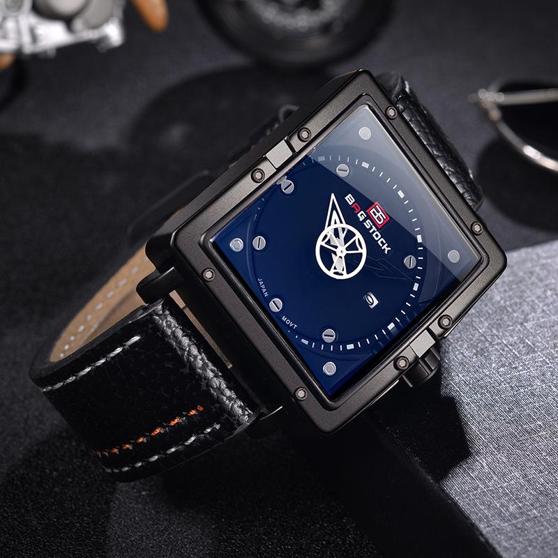 CQ220 Fashionable Men watch strap waterproof glass selection gear second hand quartz watch casual clock gift watches for man