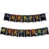 Party Harry Potter Decorations Cake Toppers Spiral Pull Flags Aluminum Set Foil