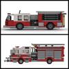 Urban Miniature Street View Fire Station MOC Building Blocks Set Small Fire Pump Truck Model Kids Puzzle Toy Boy's Birthday Gift