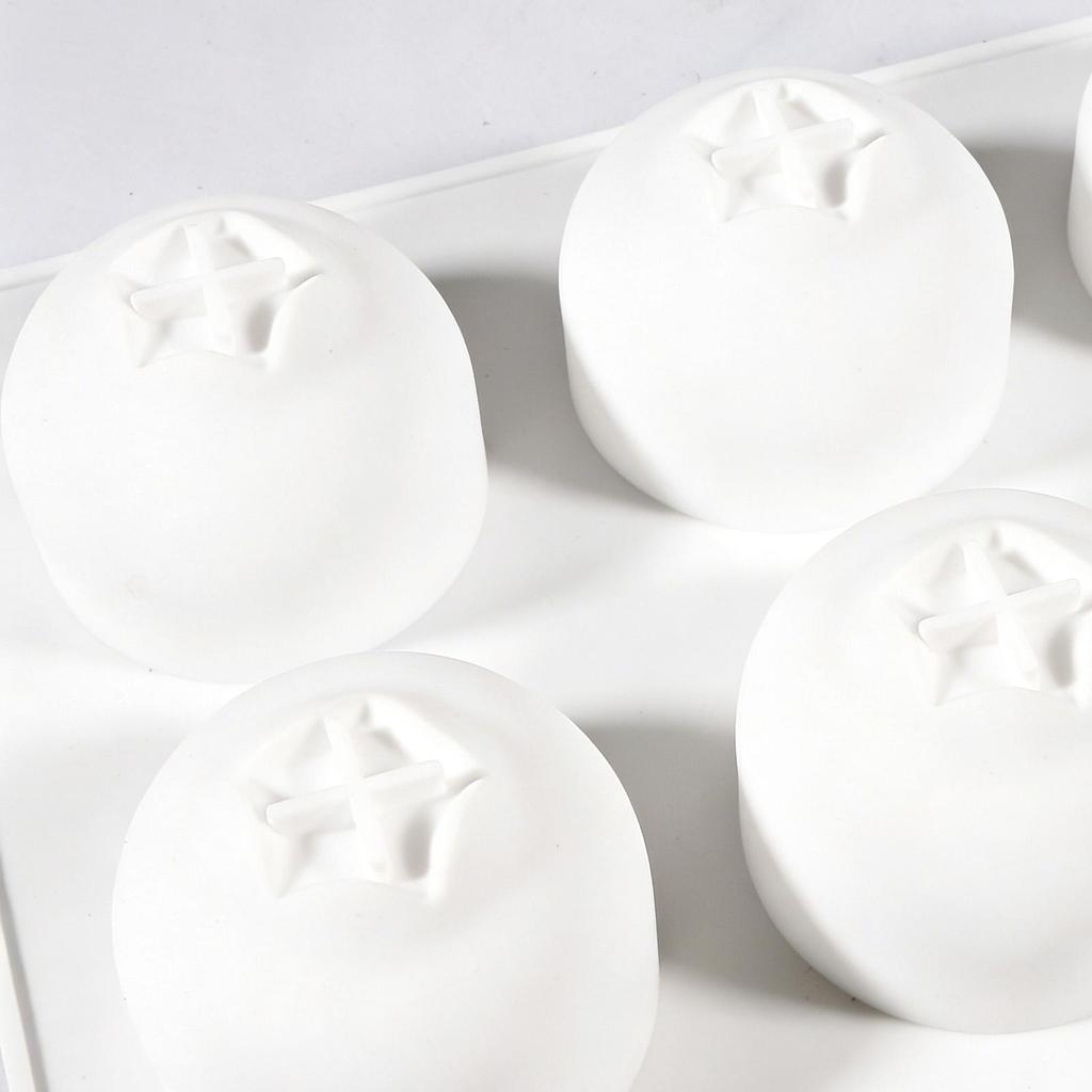 Silicone Mold 6-Cell Blueberry Mousse Baking Pan  Fruit Mousse Mould Silicone Cake Mold Chocolate Mold Dessert Baking Tools