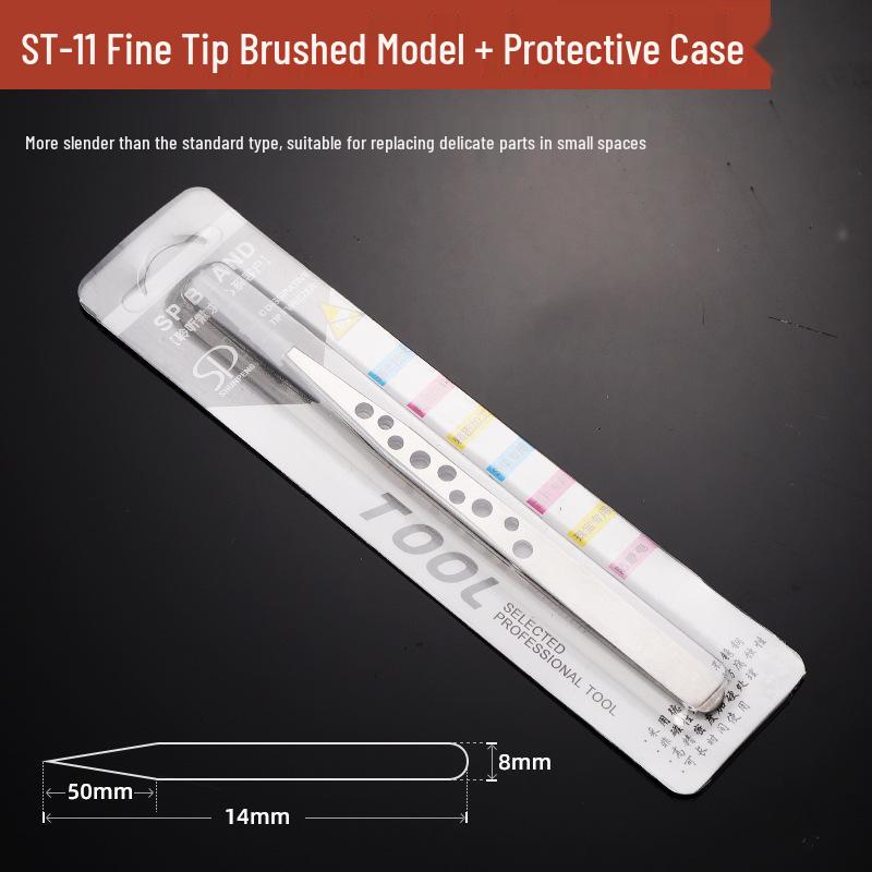 Stainless Steel Precision Tweezers with Curved Scorpion Tip for Eyelash Extension and Nail Art