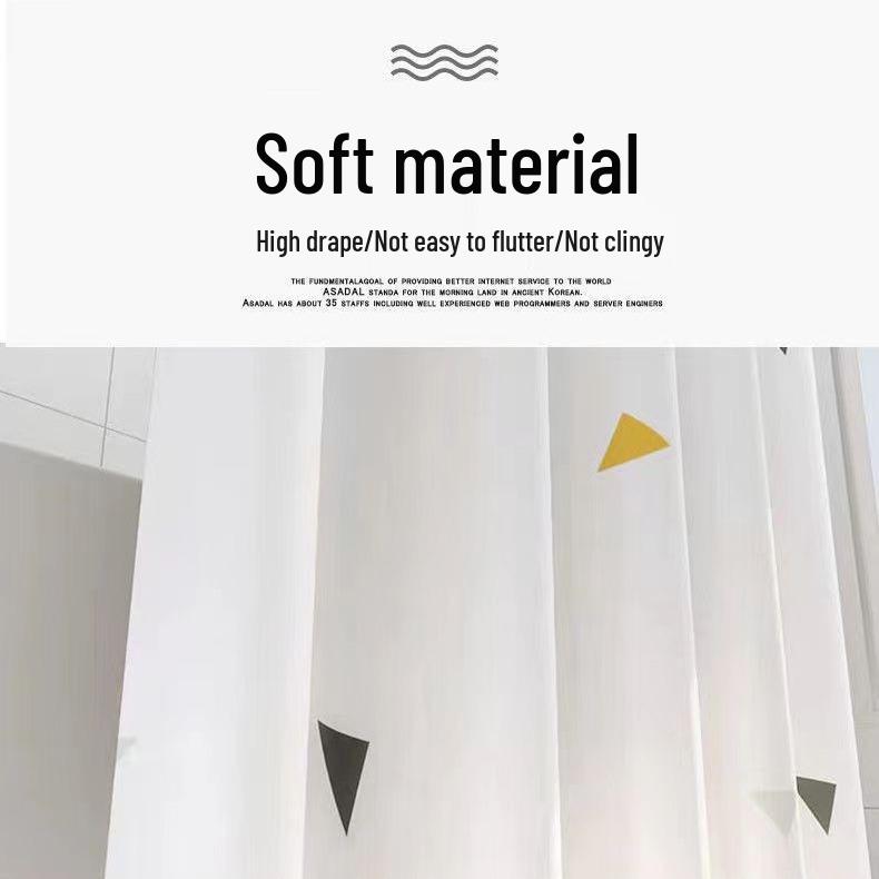 Waterproof Mildew-Proof Thickened Shower Curtain for Bathroom 