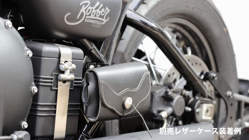 Kijima Motodíly Držák ETC Kožené Pouzdro Montážní Ocel Bonneville Bobber Černá HTR-06651