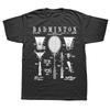 Badminton Vintage Patent Drawing T Shirts Summer Retro Graphic Cotton Streetwear Short Sleeve Birthday Gifts Tshirt Men