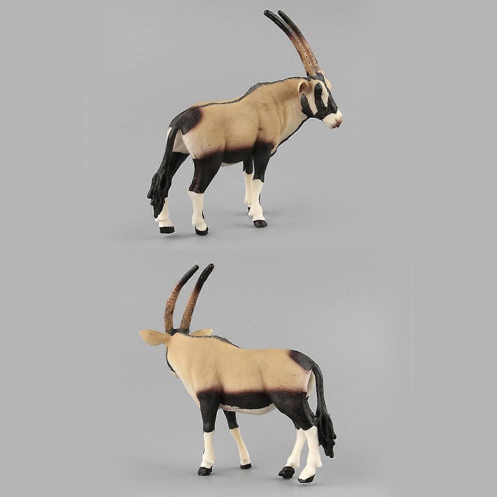 Animal Figurines Toys Preschool Educational Longhorn Bull Zebra Longhorn Antelope Grassland Animals Sets Cupcake Decor