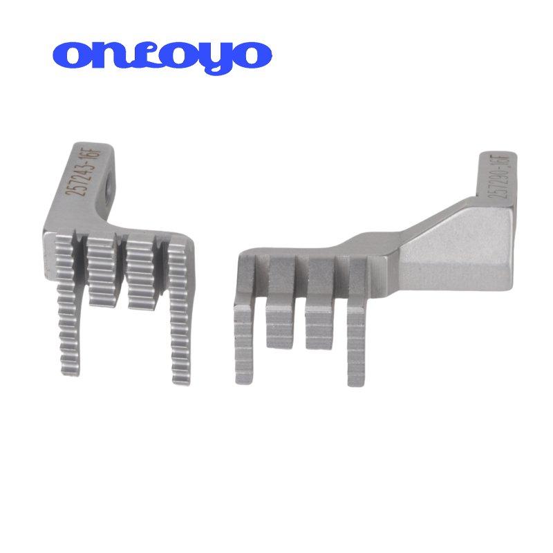 Industrial Sewing Machine Spare Parts 257290-16F 257243-16F Feed Dog for Pegasus W664-01/W600 Three Needle Five Line Machine 257290-16F/257243-16F