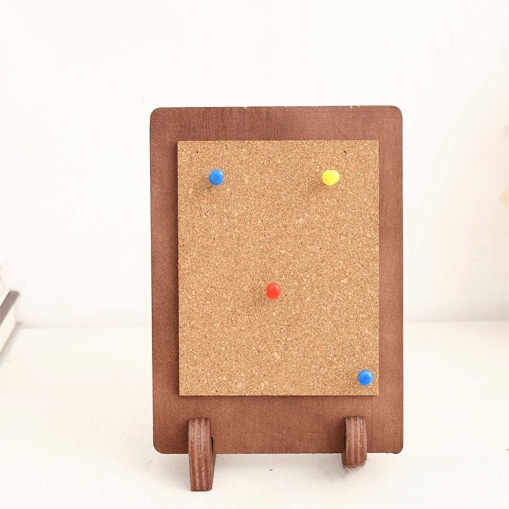 Soft Cork Cork Message Board Stable Photo Display Holder Rustic Tabletop Display Stand Home Decor