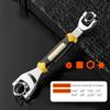 52 In 1 Tooth Shaped Multifunctional Wrench Socket Metric 360 Degree Multifunctional Sleeve Wrench Tool 8-19mm, 12 Tooth Non-magnetic Ratchet