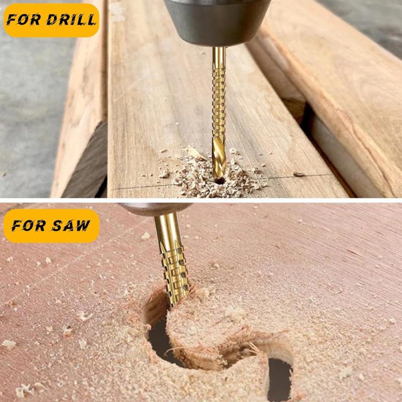Highspeed Steel Grooving Drill Bits Set For Woodworking And Carpentry Professionals