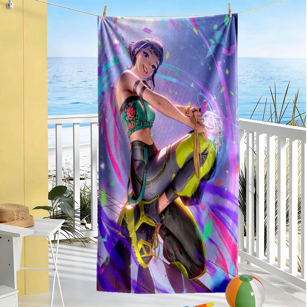 Galactic Fashion Heroes Beach Towel Soft Durable Quick-Dry Comfortable Lightweight
