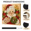 DIY Pearl Bead Painting Kit with Frame 11x11cm Christmas Self-Adhesive Canvas Art Craft Full Drill