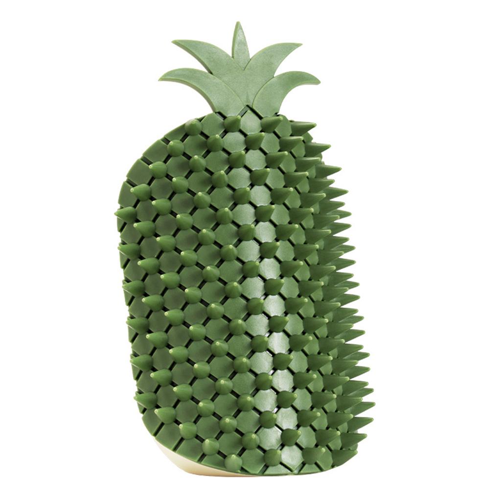 Yousheng Cat Self Groomer Pineapple Shape Cat Wall Corner Massage Comb with Catnip Cat Face Scratcher Grooming Brush for Long Short Fur Cats Dogs