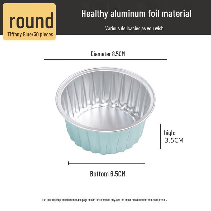 

Round Aluminum Foil Baking Cups (30-Pack)