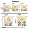 2pcs 2D Flat Printing Window Curtains Cute Sun Flower Starlight Polyester Without Electricity All Season Party & Holiday Decor