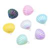 Orecchini e Portachiavi con Conchiglie Placcate Iridescenti - Accessori Gioielli in Resina Serie Oceano