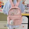 Schoolbag student female new large-capacity two-dimensional versatile backpack commuter baby bag transparent schoolbag backpack pain bag