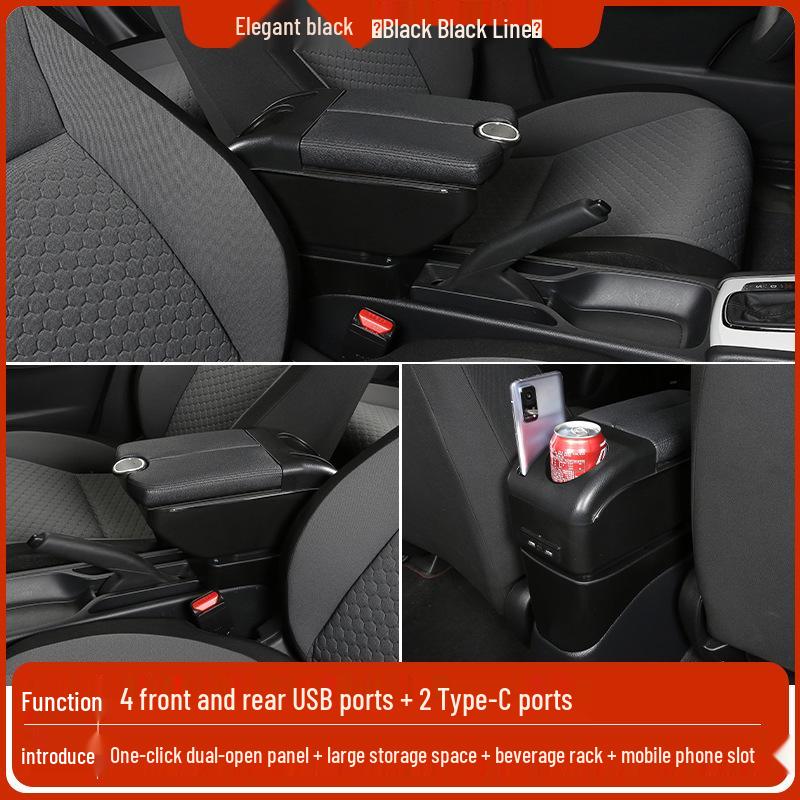 Mazda 2 Sedan/Hatchback Center Armrest Storage Box - Changan Jinxiang Modification Accessories