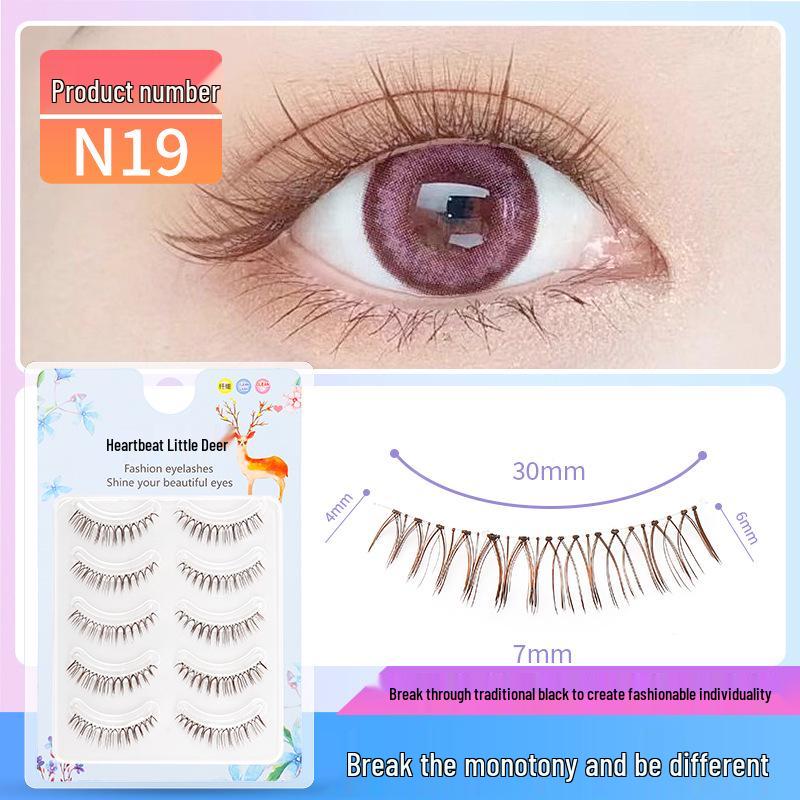 

Natural 3D Transparent Band Anime False Eyelashes for Eye Makeup