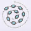 Metal Waist Chain Women'S Dress Waist Decoration Retro Silver Hook Adjustment Belt Five Optional