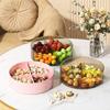 Cartoon Food Storage Tray Large Capacity Snack Storage Box Simple Dividing Fruit Tray  Nuts