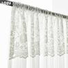 1PC 10-20% Light Blocking Transparent Lace Floral Wave Bottom Curtain for Living Room Bedroom Balcony Home Decor LOZUJOJU