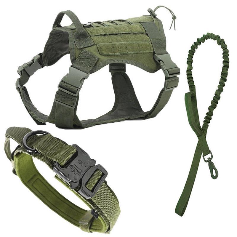Tactical Dog Collar for Large & Medium Dogs - Thick, Non-Choking Military Design