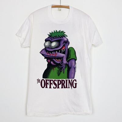 Vintage 1995 The Offspring White Rock Band Unisex T-shirt