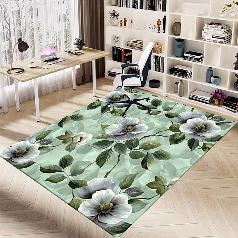 1PC Floral Pattern Extra Large Non-Slip Floor carpet, Office, family, bedroom, Studio - Large Area Rug Indoor Rugs, Vibrant Colors-W213