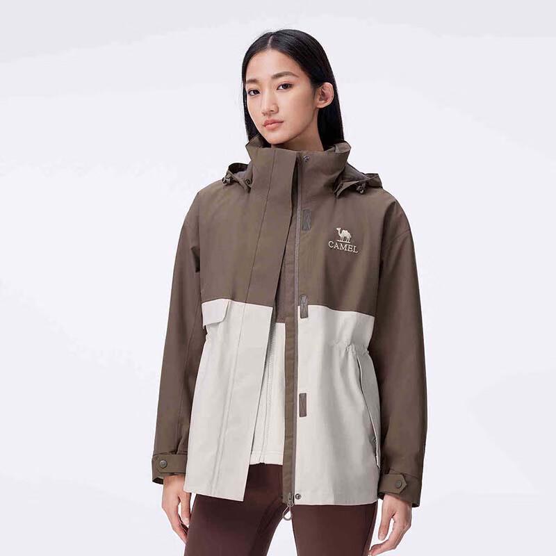 CAMEL Women's Windproof Waterproof 3-in-1 Jacket