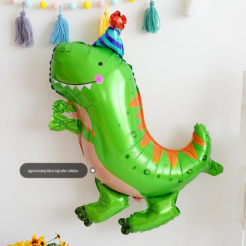 Baby Birthday & Back-to-School Cartoon Animal Balloons for Kids' Party - Giraffe & Elephant Theme