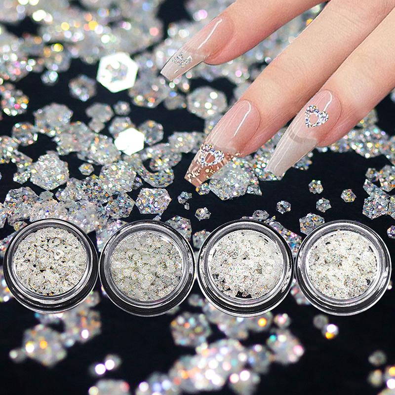 Mini Sparkling Star Nail Glitter Sparkling Pentagram Nail Decoration Nail Salon Design Cute Accessories Diy Nail Art Design